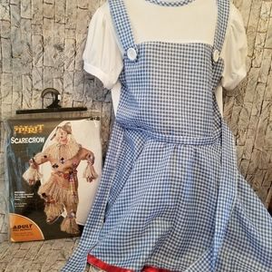 Dorothy and scarecrow adult costumes.
